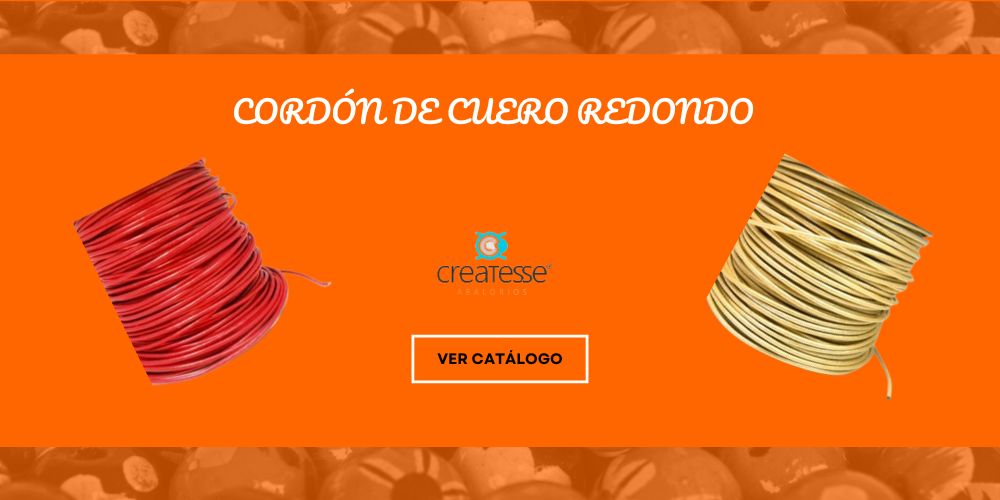 banner catálogo de cordones de cuero redondo